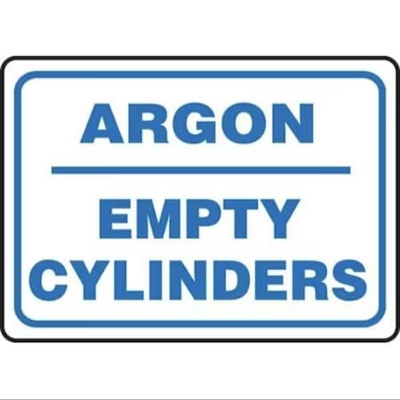 Accuform SAFETY SIGN ARGON  EMPTY CYLINDERS MCPG564XL MCPG564XL